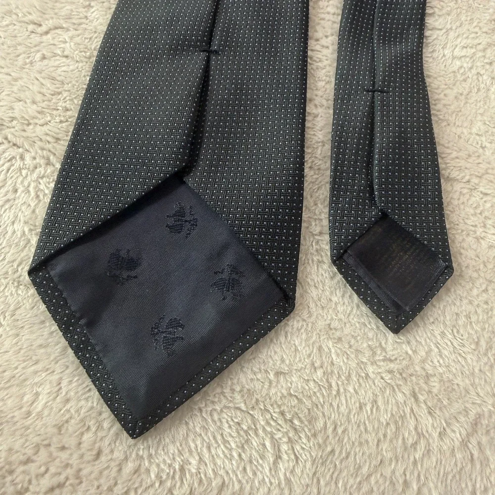 Brooks Brothers Mens Necktie Navy Blue Polka Dot 58x3.5 Classic Silk Office Tie